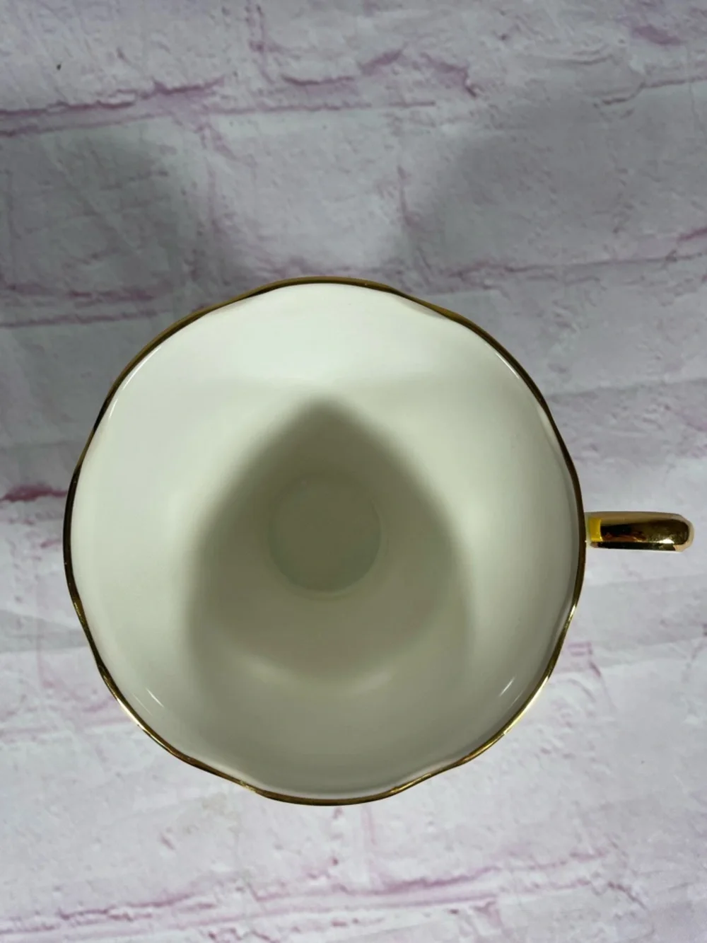 Vintage Yellow and Blue Floral Gold Trim Bone China Footed Teacup and Saucer Set